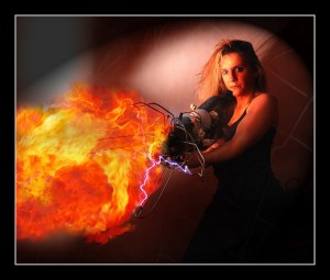 5139957962_dd94b1c4ec_z Woman with flamethrower