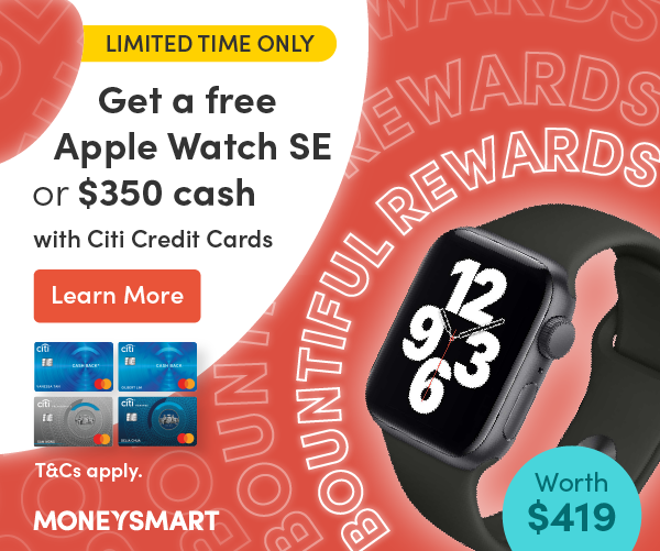Free Apple Watch SE with Citi Credit Cards - MoneySmart.sg