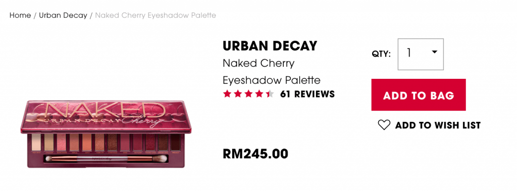 Sephora singapore vs malaysia