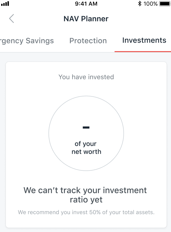 DBS NAV Planner - net worth