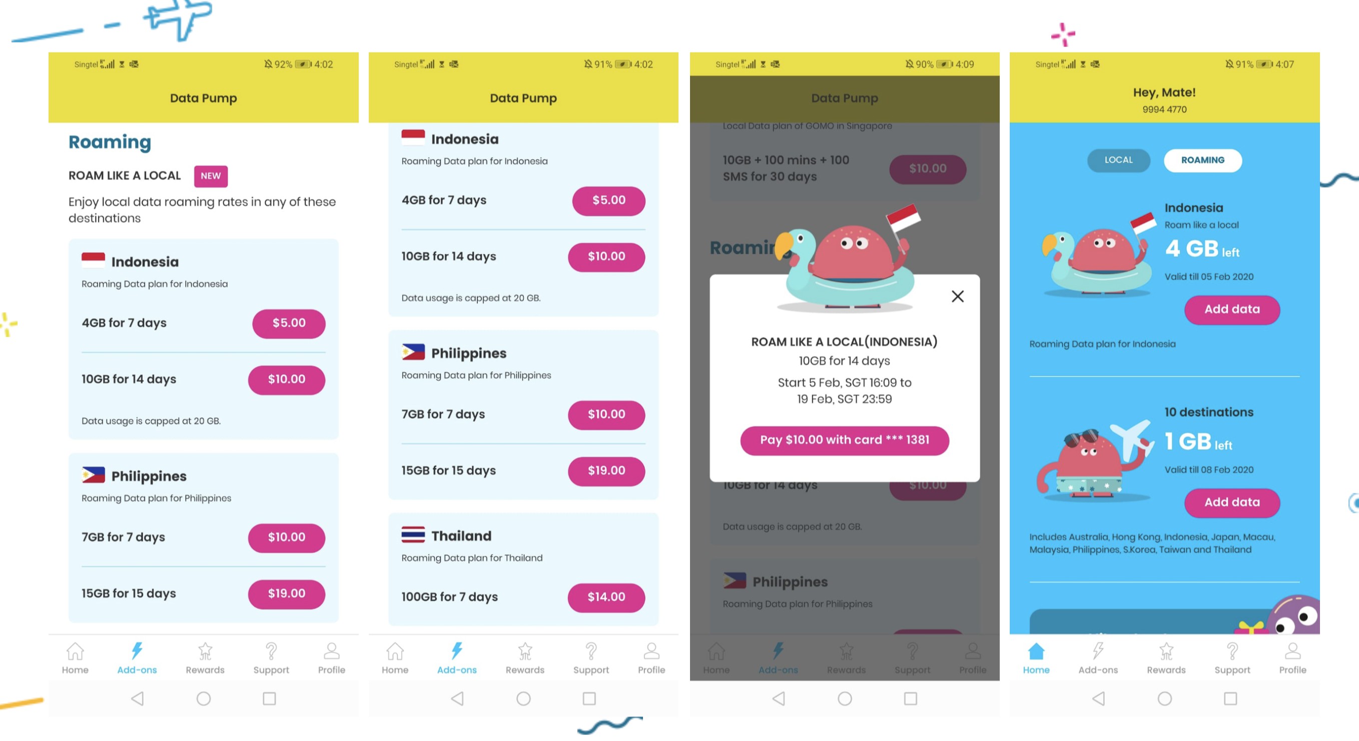 Singtel GOMO cheap data roaming from $5 for 100GB
