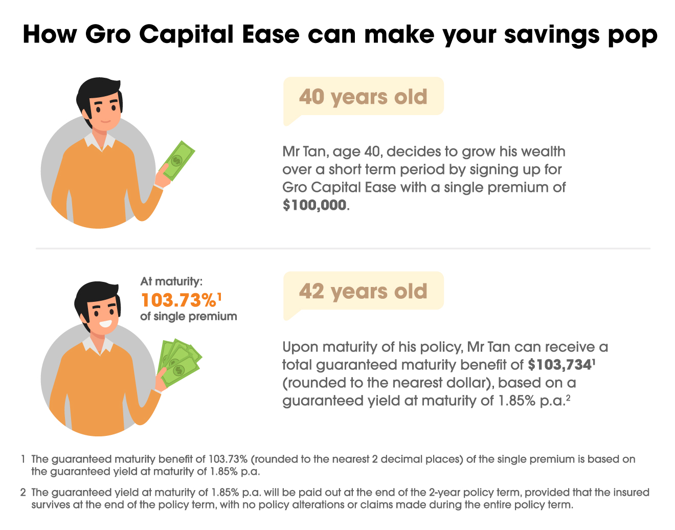 NTUC Income Gro Capital Ease Infographic