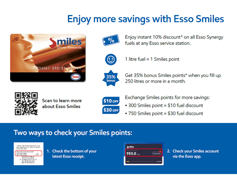 DBS Esso Card - Up to 21.2% Fuel Savings, Smiles Points & More