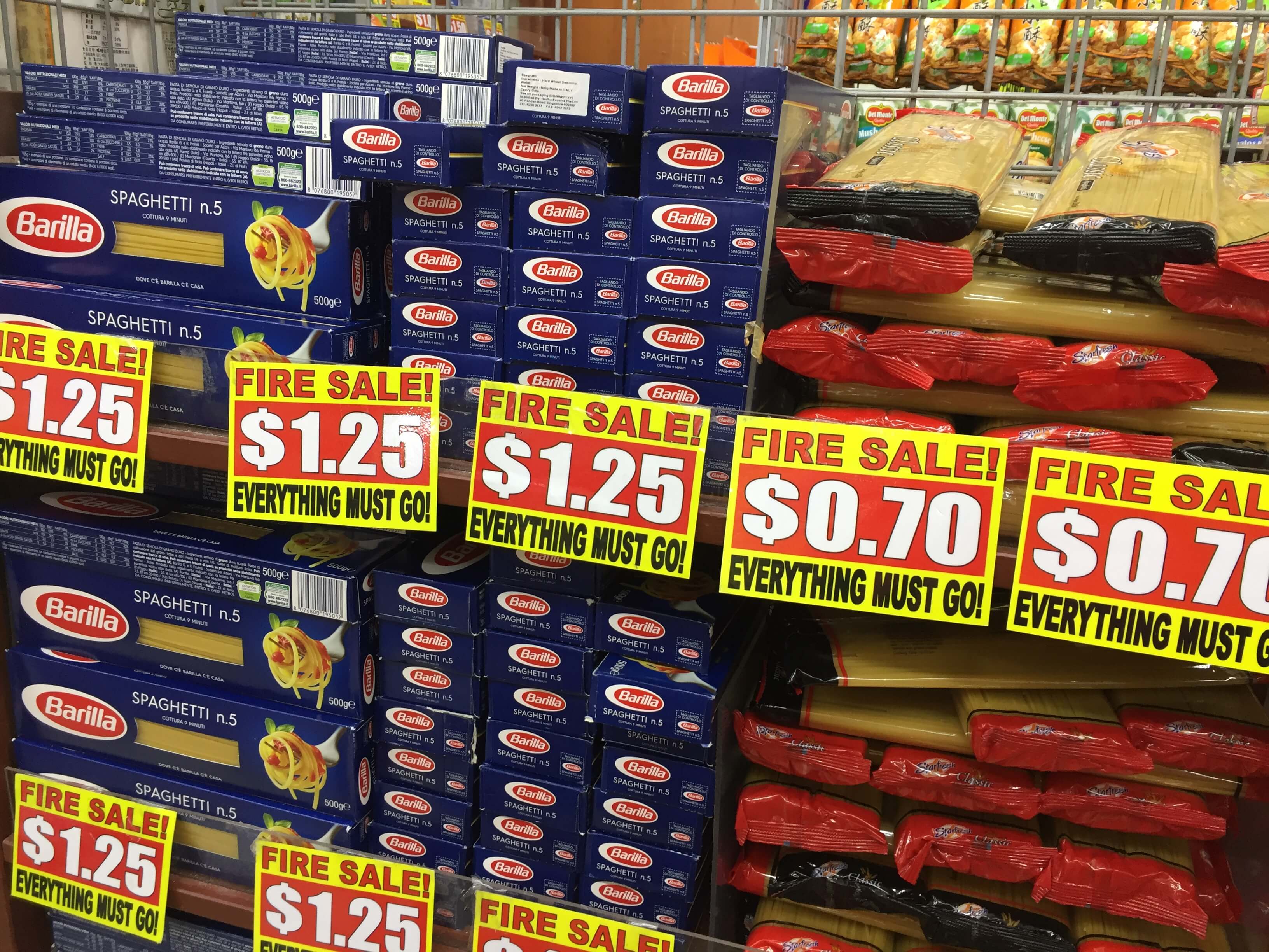 abc valudollar barilla spaghetti