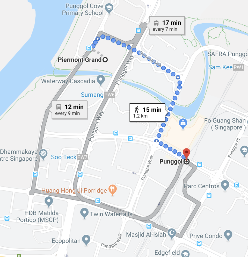 sumang walk ec to punggol mrt map