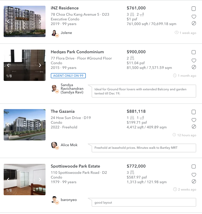condo listings under 900k