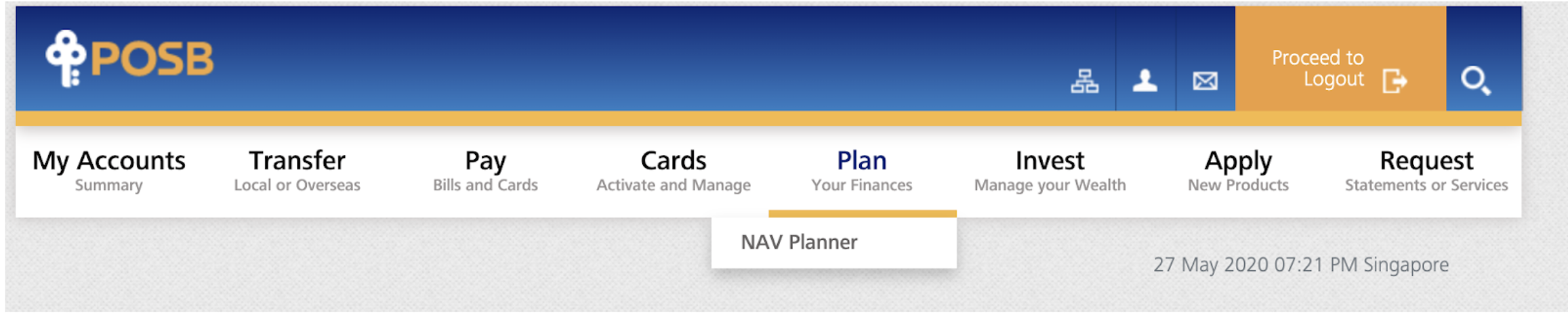 POSB NAV Planner interface