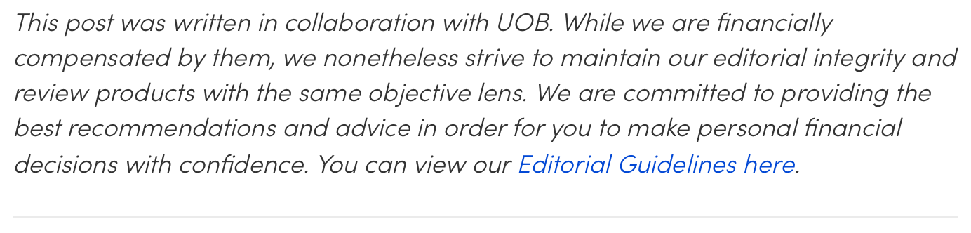 MoneySmart Editorial Guidelines
