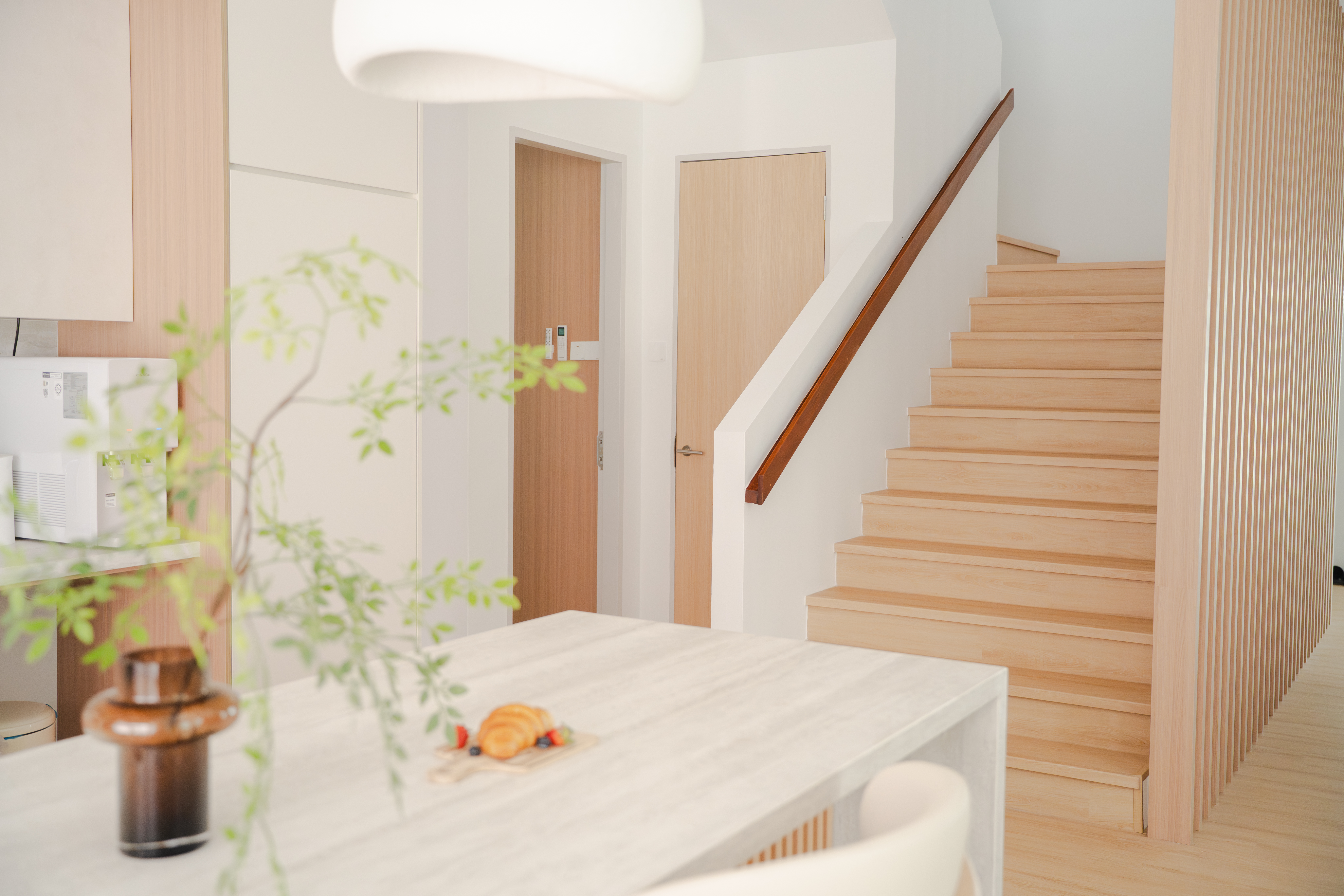 Staircase handrail senior-friendly home