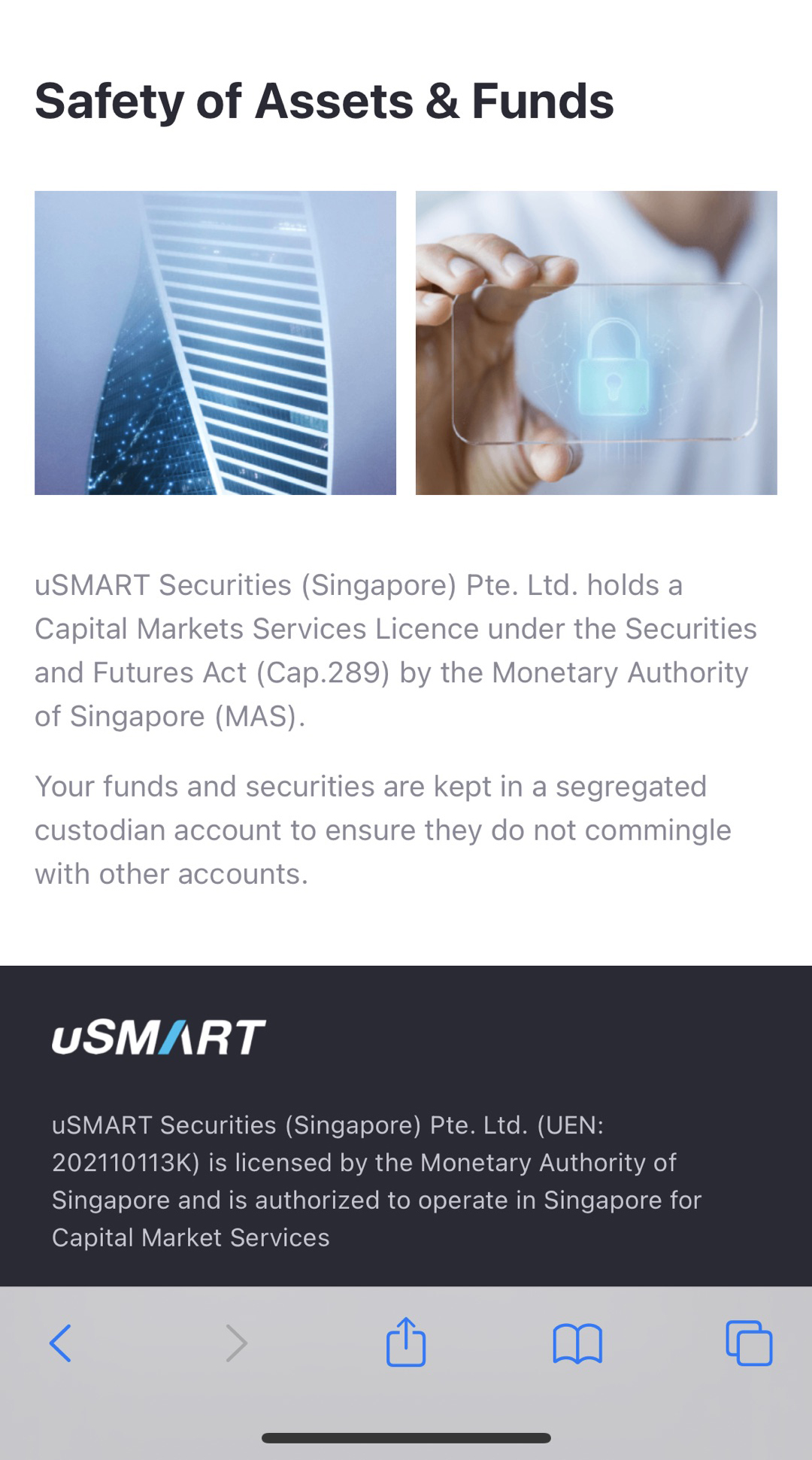 uSMART Singapore - online broker education