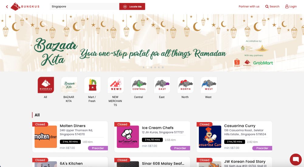 Screenshot from Bazaar Kita on GrabMart