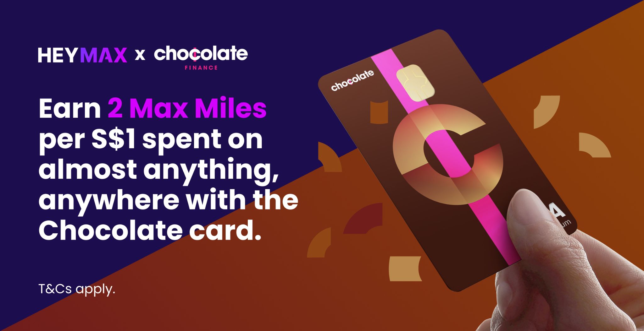 chocolate finance visa debit card