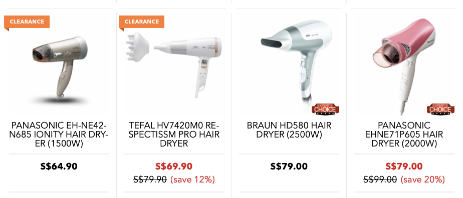 hair dryer courts