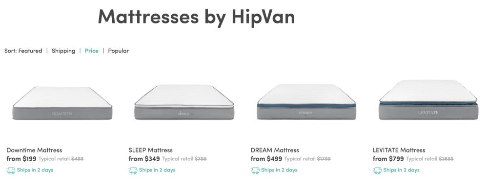 hipvan cheap mattress singapore