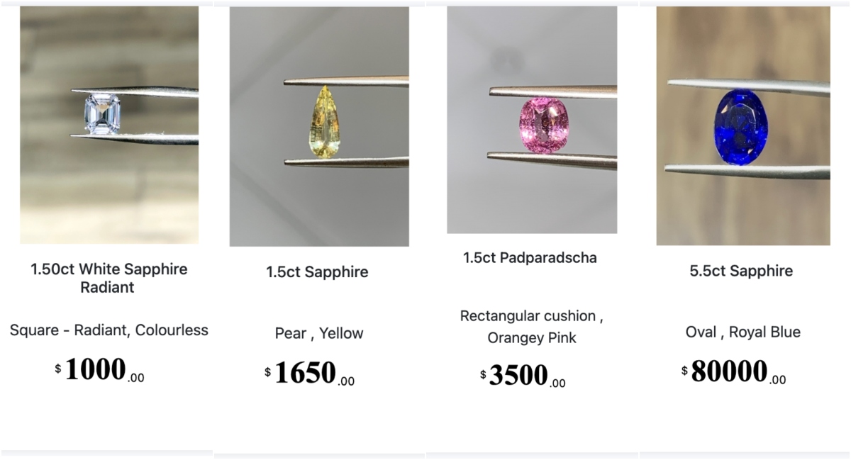 how the colour of a sapphire influences its price
