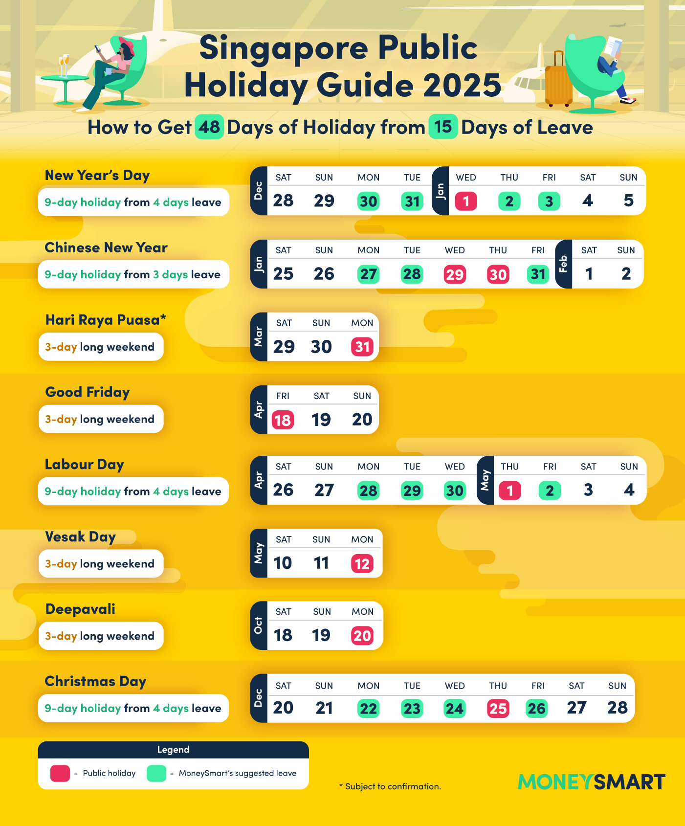 singapore public holidays 2025 when to take leave to maximise holiday