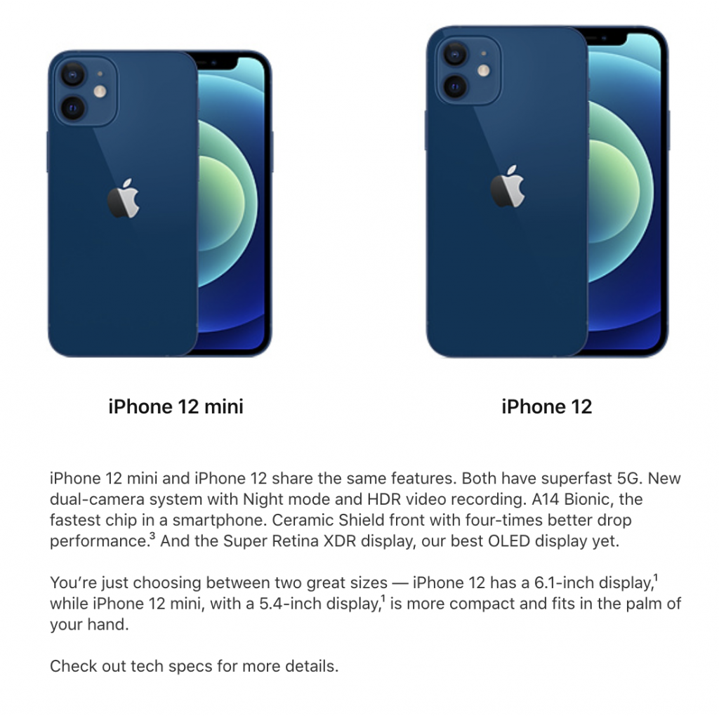iPhone 12 vs iPhone 12 Mini