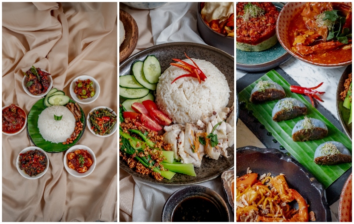 permata Hainanese Chicken Rice nasi lemak station and Ayam Buah Keluak Nyonya Chang