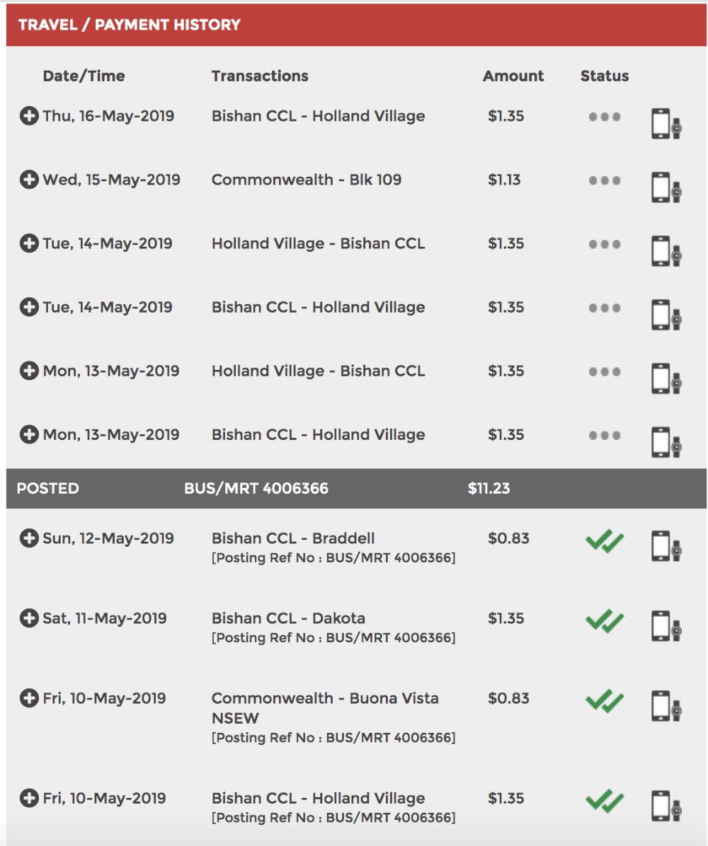 simplygo transaction history