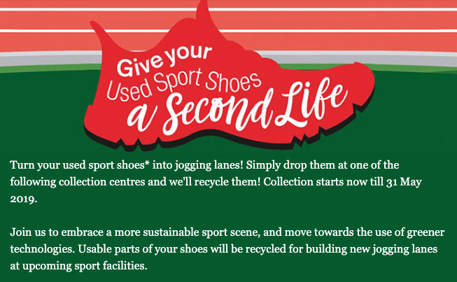 donating sport shoes active sg sport singapore jogging lanes
