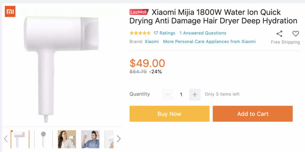 hair dryer singapore